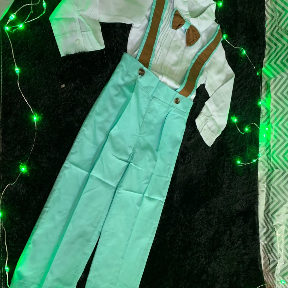 From Boutique beautiful toddler suspenders set